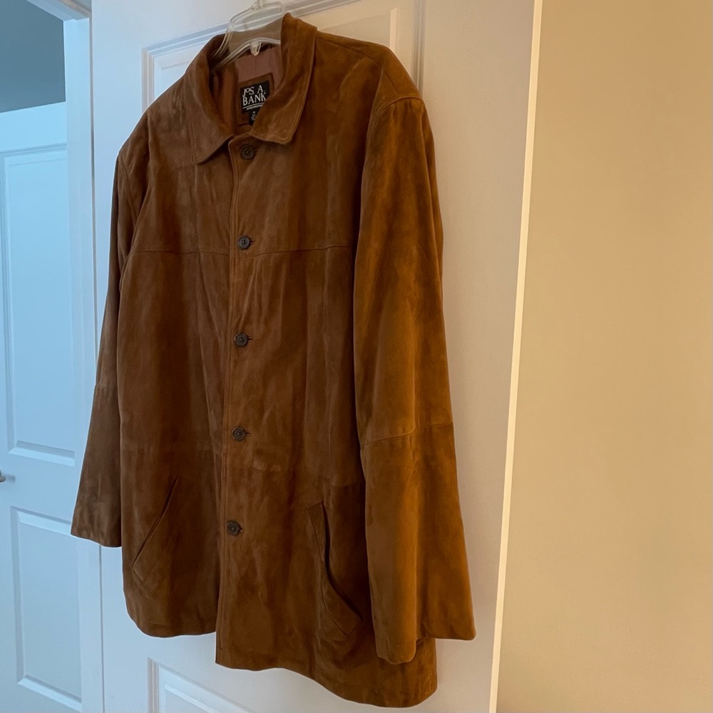Jos. A. Bank Men's XL Reg Brown Suede Jacket
